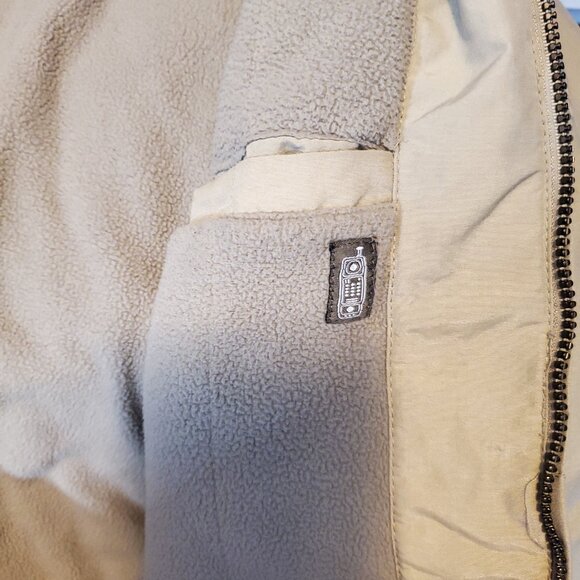 Dockers Tan Khaki Fleece Interior Hooded Lng Slv Zipper Closure Mens Jacket XL - Picture 16 of 16